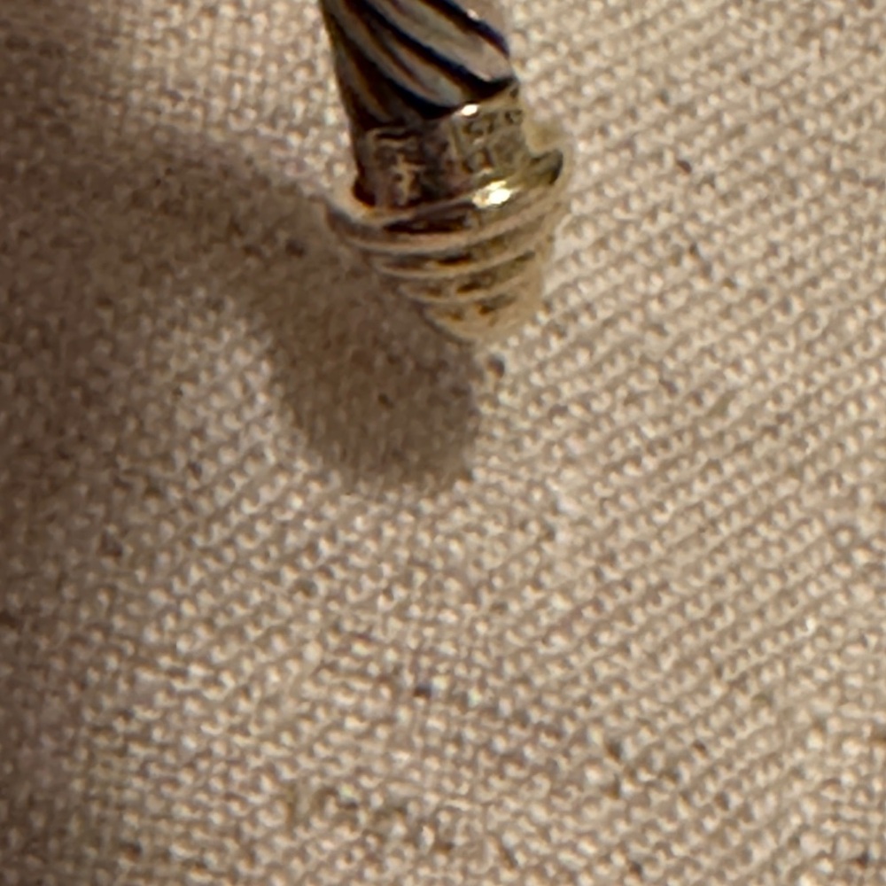 David Yurman Women’s Twisted Silver and 14k Gold Cuff - Picture 5 of 5